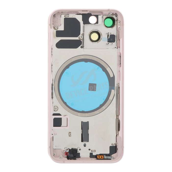 Middle Frame + Battery Door + Back Camera Lens and Bezel + Side Buttons + SIM Card Tray with Magn...