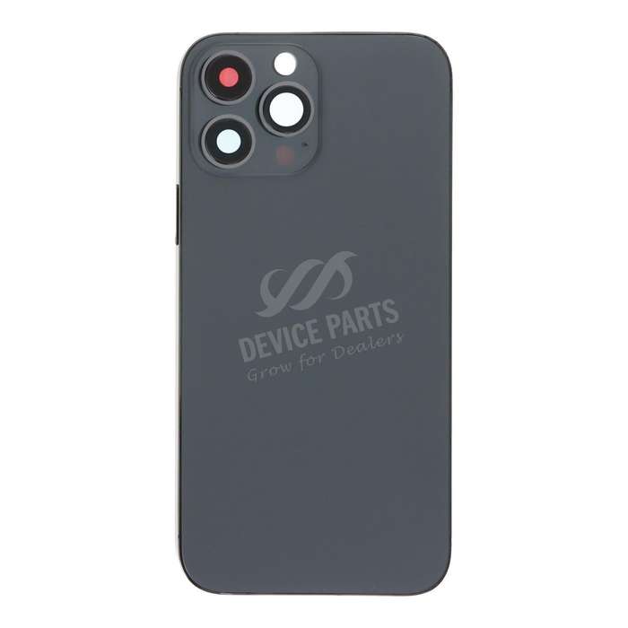 Middle Frame + Battery Door + Back Camera Lens and Bezel + Side Buttons + SIM Card Tray with Magn...