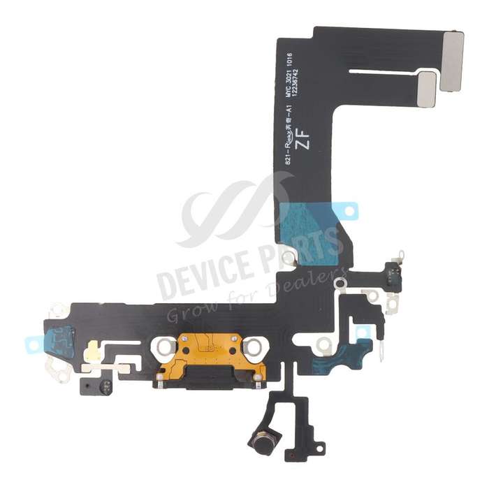 Charging Port Flex Cable for iPhone 13 Mini 5.4" Black without Logo HQ