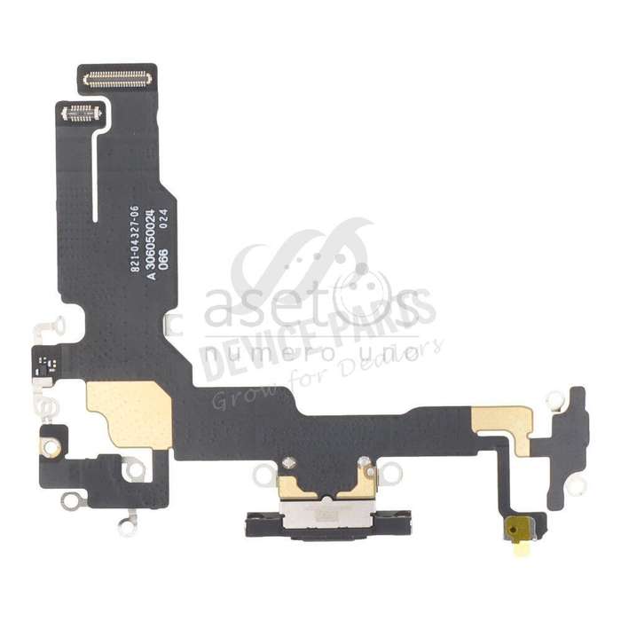 Charging Port Flex Cable for iPhone 15 Black Ori