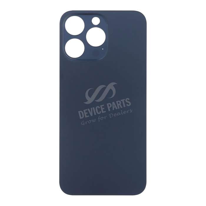 Battery Door with Adhesive for iPhone 15 Pro Max Large Hole Blue Titanium OEM