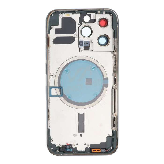 Middle Frame + Battery Door + Back Camera Lens and Bezel + Side Buttons + SIM Card Tray with Magn...