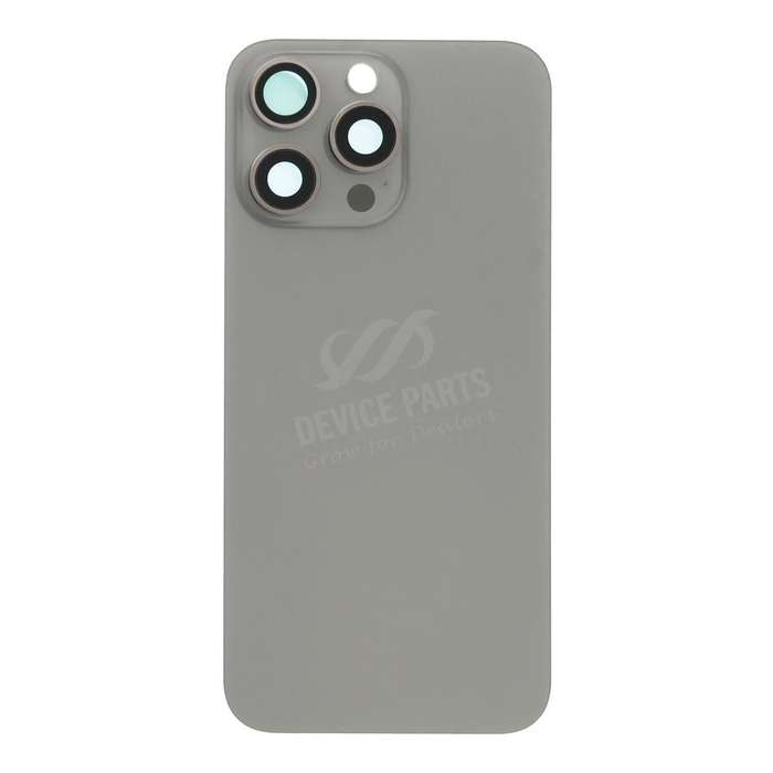 Battery Door + Back Camera Lens and Bezel with Magnetism Ring+Metal Plate for iPhone 15 Pro Max N...