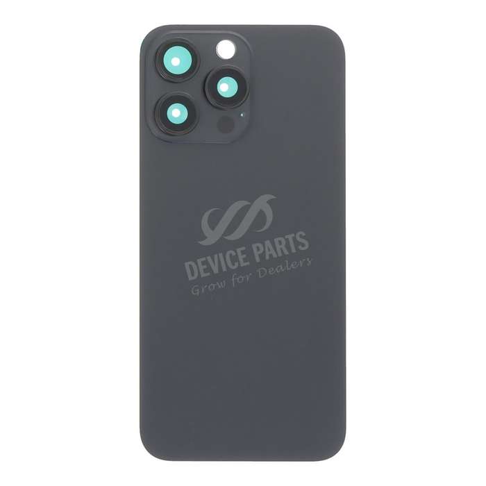 Battery Door + Back Camera Lens and Bezel with Magnetism Ring+Metal Plate for iPhone 15 Pro Max B...