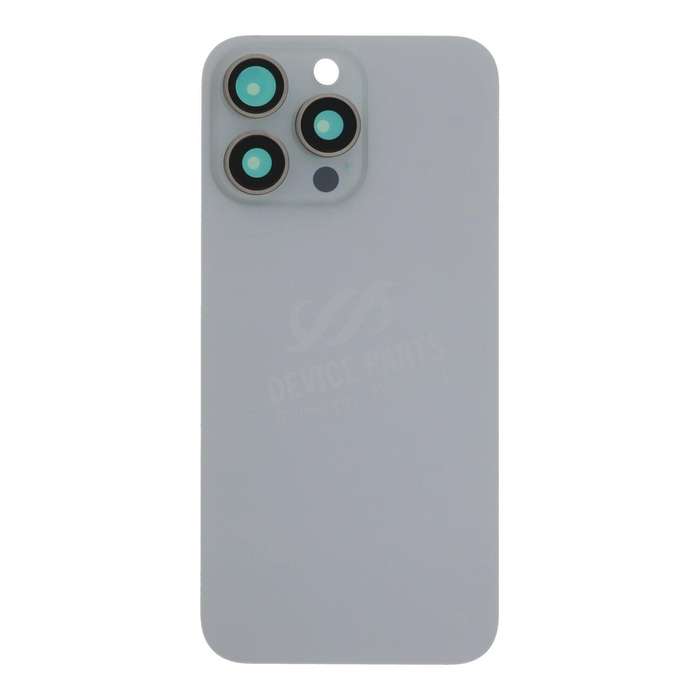 Battery Door + Back Camera Lens and Bezel with Magnetism Ring+Metal Plate for iPhone 15 Pro Max W...