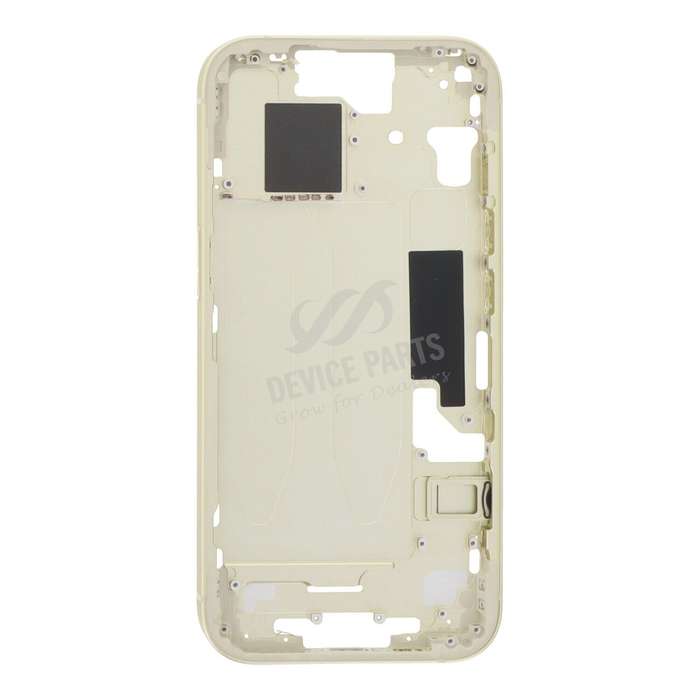 Middle Frame with Side Buttons + SIM Card Tray for iPhone 15 A3089 European Version Yellow HQ