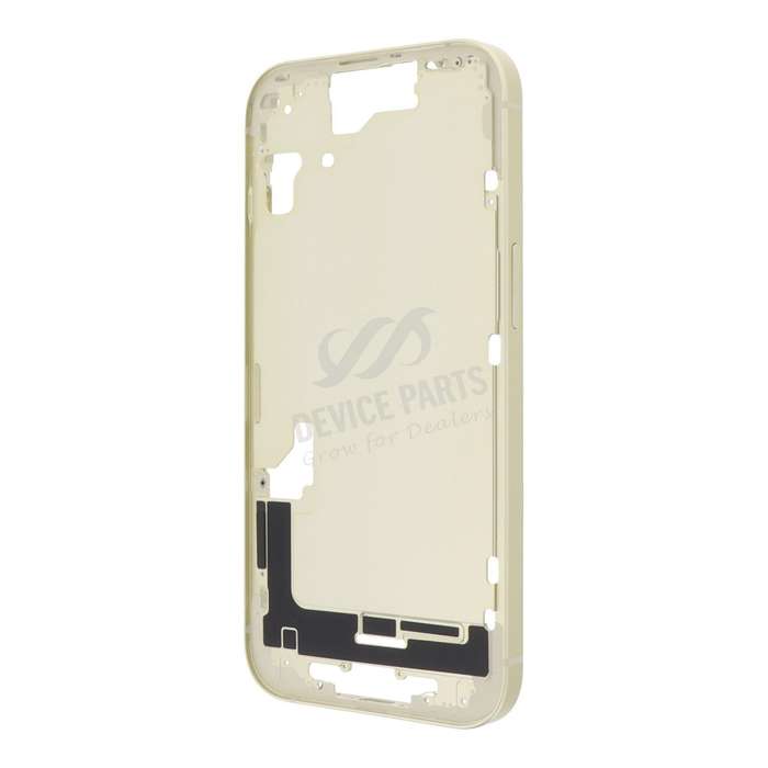 Middle Frame with Side Buttons + SIM Card Tray for iPhone 15 A3089 European Version Yellow HQ