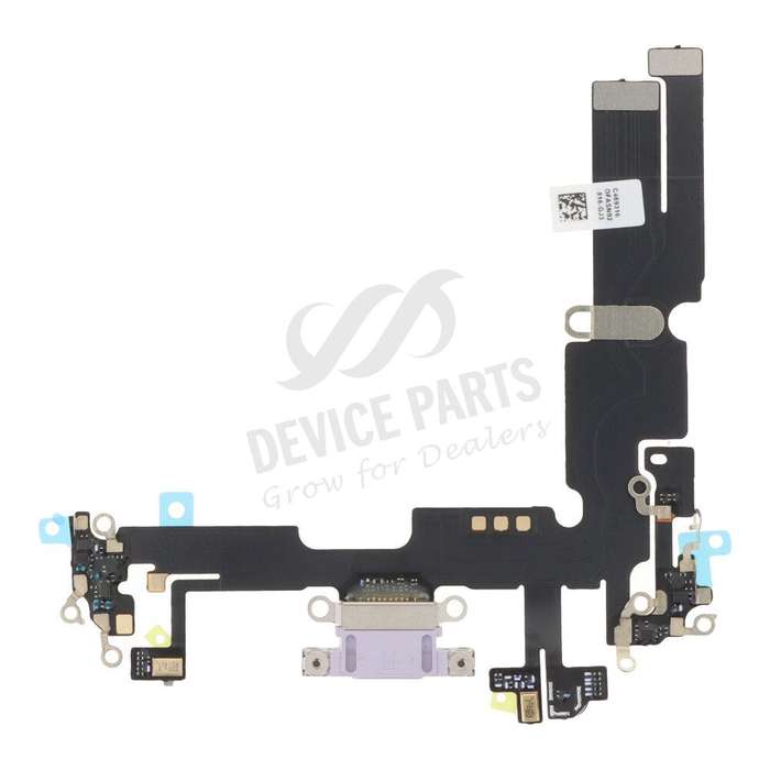 Charging Port Flex Cable for iPhone 14 Plus Purple OEM