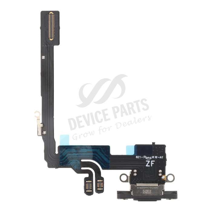 Charging Port Flex Cable for iPhone 16 Pro Black Titanium HQ