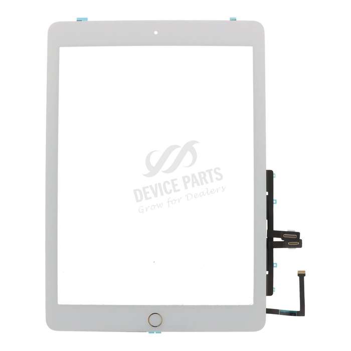 Touch Screen + Touch Screen Adhesive with Gold Fingerprint Sensor Flex Cable for iPad 9.7 2018(iP...