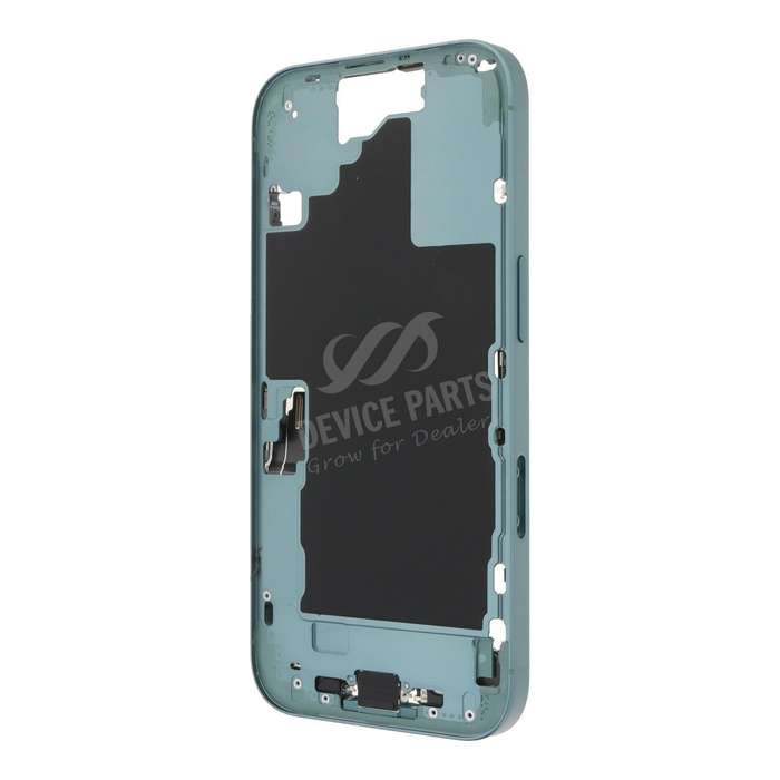 Middle Frame Assembly with Side Buttons + SIM Card Tray for iPhone 16 European Version Teal OEM