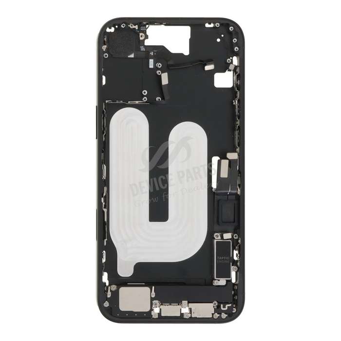 Middle Frame Assembly with Side Buttons + SIM Card Tray for iPhone 16 Plus European Version Black...