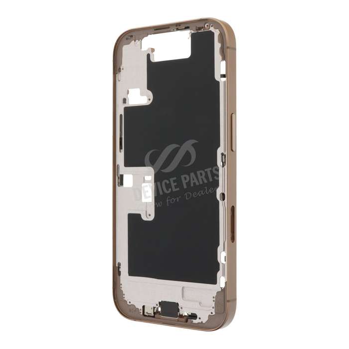 Middle Frame Assembly with Side Buttons + SIM Card Tray for iPhone 16 Pro European Version Desert...