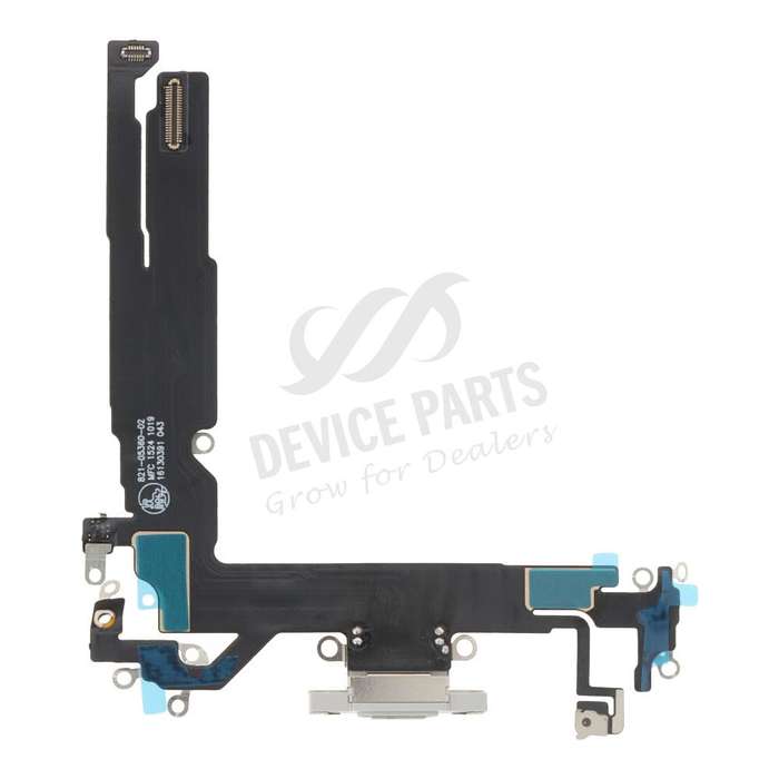 Charging Port Flex Cable for iPhone 16 White OEM