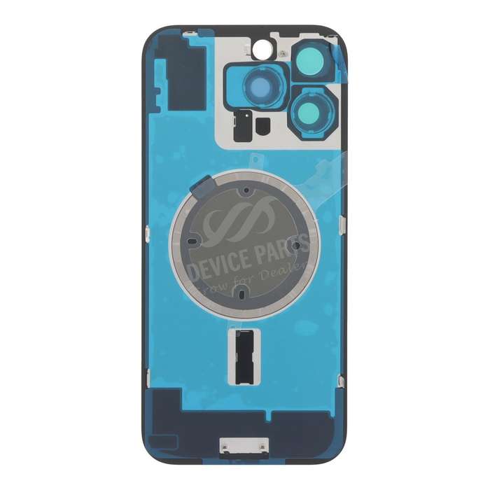 Battery Door + Back Camera Lens and Bezel with Magnetism Ring+Metal Plate for iPhone 16 Pro Max B...