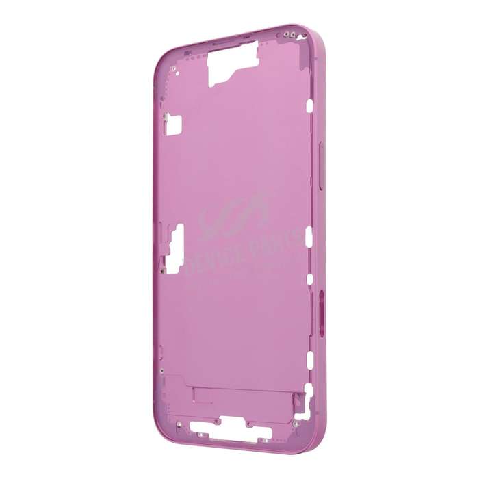 Middle Frame with Side Buttons + SIM Card Tray for iPhone 16 Plus European Version Pink OEM