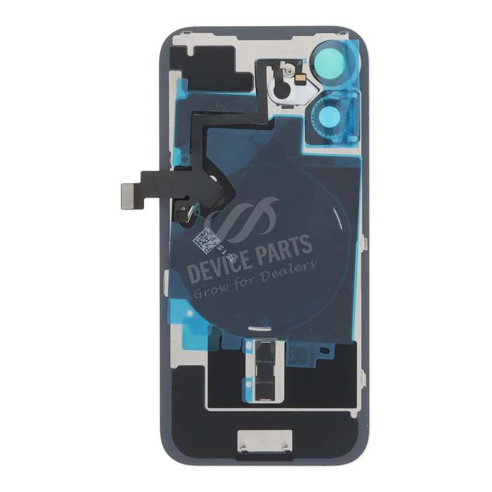 Battery Door + Back Camera Lens and Bezel with Magnetism Ring+Metal Plate+Wireless Charger Chip+F...