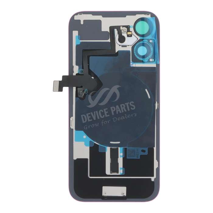 Battery Door + Back Camera Lens and Bezel with Magnetism Ring+Metal Plate+Wireless Charger Chip+F...