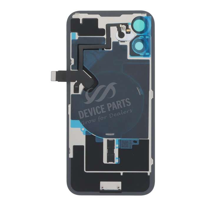 Battery Door + Back Camera Lens and Bezel with Magnetism Ring+Metal Plate+Wireless Charger Chip+F...