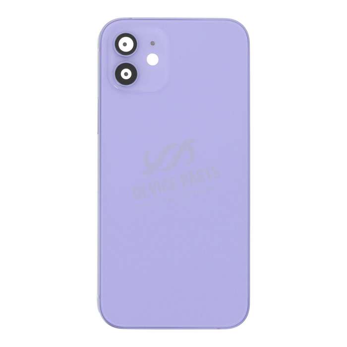 Middle Frame + Battery Door + Back Camera Lens and Bezel + Side Buttons + SIM Card Tray with Magn...