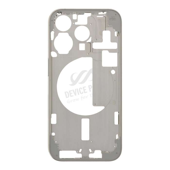 Middle Frame with Side Buttons + SIM Card Tray for iPhone 15 Pro A2848 USA Version White Titanium...