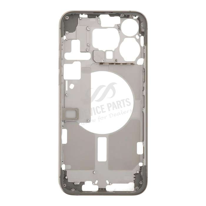 Middle Frame with Side Buttons + SIM Card Tray for iPhone 15 Pro Max A3106 European Version Natur...
