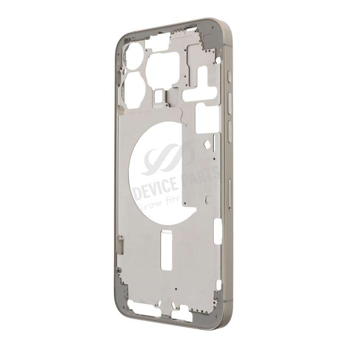 Middle Frame with Side Buttons + SIM Card Tray for iPhone 15 Pro Max A3106 European Version Natur...