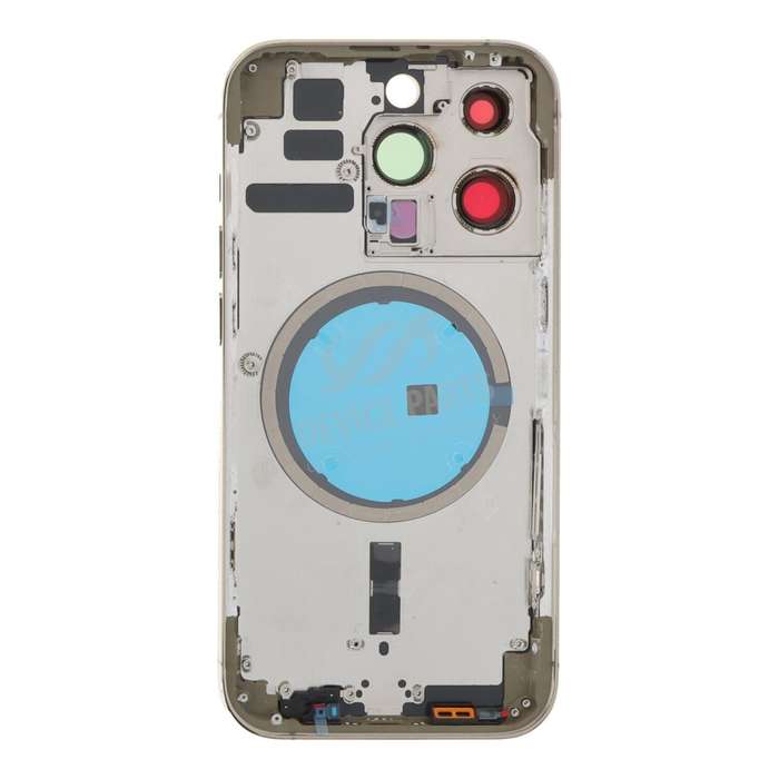 Middle Frame + Battery Door + Back Camera Lens and Bezel + Side Buttons + SIM Card Tray with Magn...