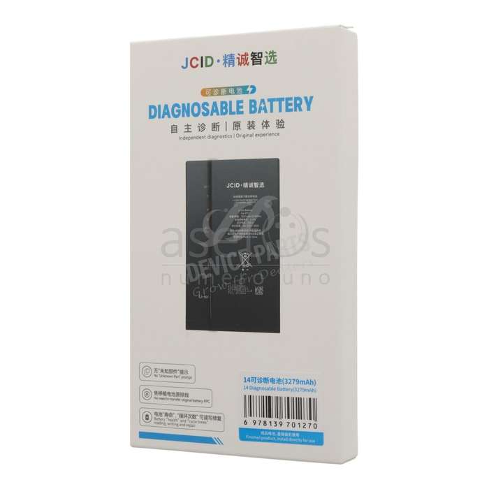 JC 3580mAh Battery + Battery Adhesive for iPhone 14 High Capacity Version + Diagnosable + Battery...