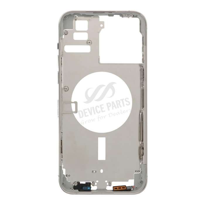Middle Frame with Side Key+Side Rails+Card Tray+Speaker Anti-Dust Mesh for iPhone 14 Pro Max A289...