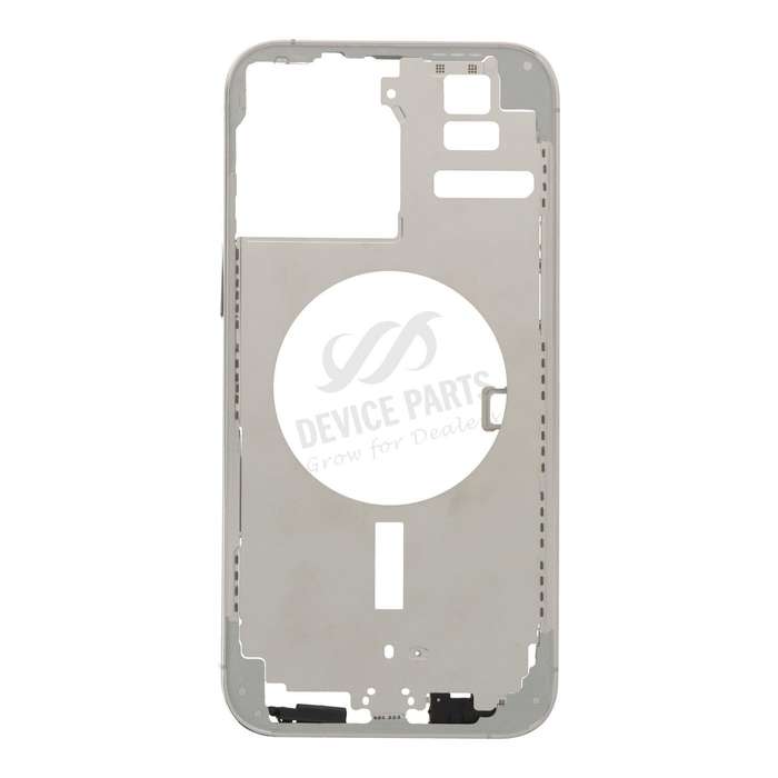 Middle Frame with Side Key+Side Rails+Card Tray+Speaker Anti-Dust Mesh for iPhone 14 Pro Max A289...