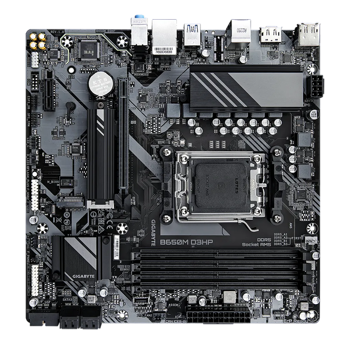 GIGABYTE AMD B650 Chipset for AMD AM5; 4x Dual DDR5; 2x M2; 1x HDMI 2x DP