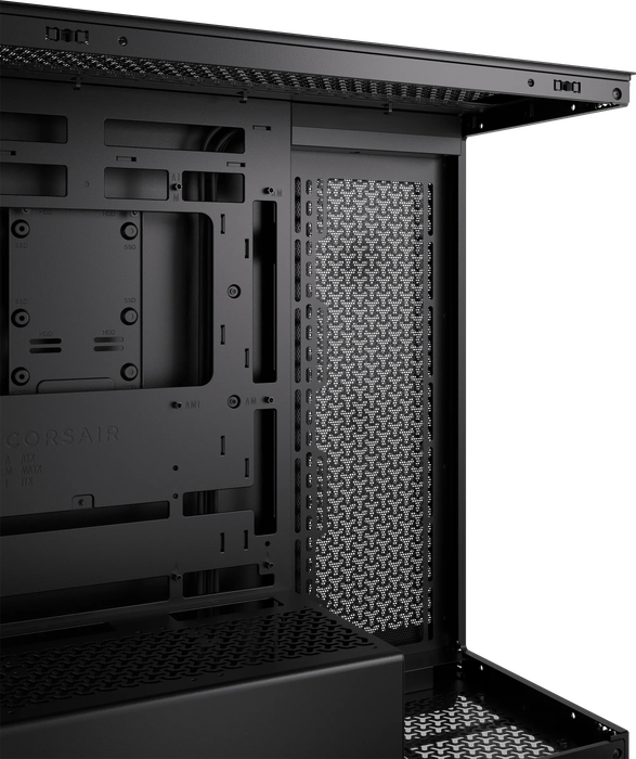 3500X Tempered Glass Black Mid-Tower PC Case; 2x 3.5'' |  2x 2.5'' Drive Bays; Up to 360mm Radiat...