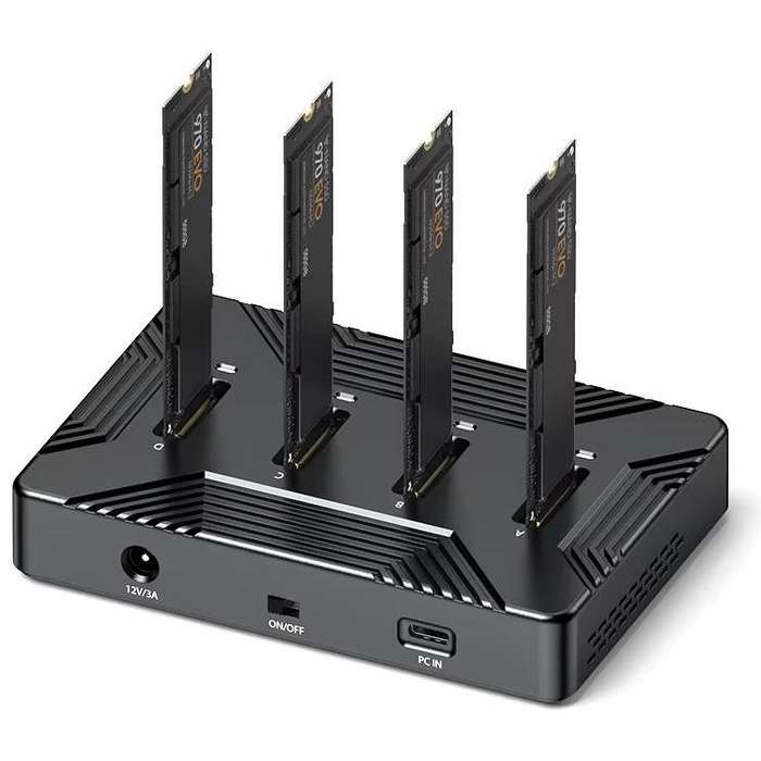FOUR BAY SSD DOCK WITH CLONE