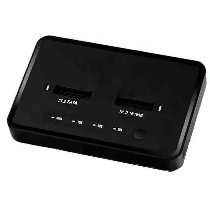 DUAL BAY M.2 SSD DOCK WITH CLONE