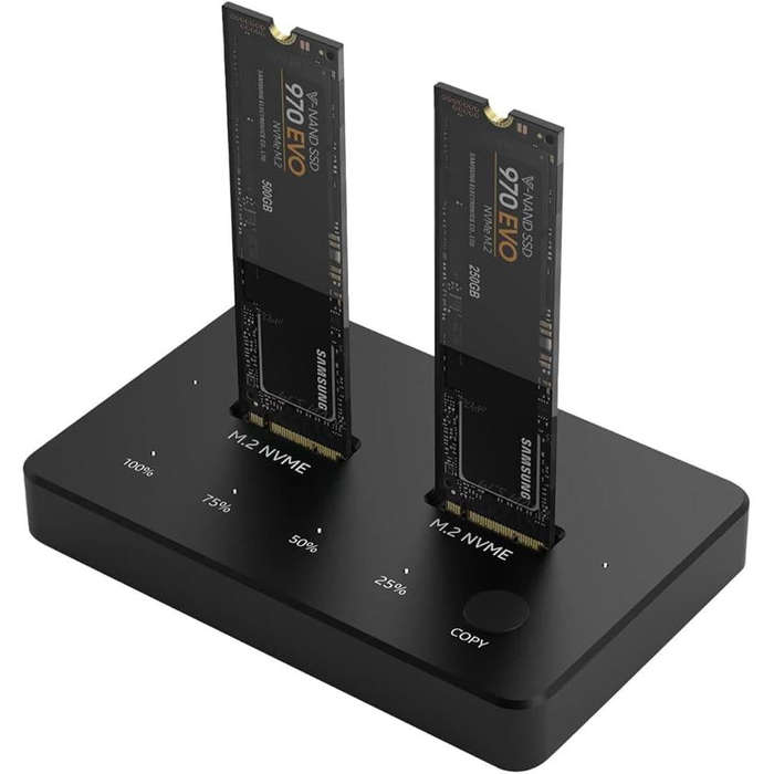 DUAL BAY M.2 SSD DOCK WITH CLONE
