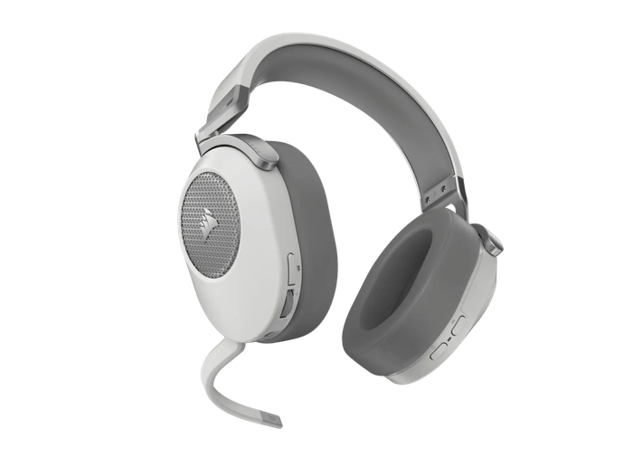 HS65 Wireless Premium White Headset; 50mm Audio Drivers; Omnidirectional Mic - PC/PS.
