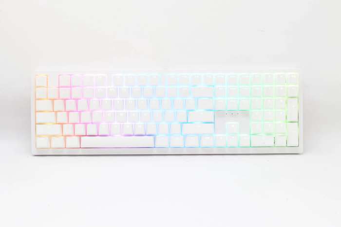 Ducky Keyboard Zero 6108 100% Mechanical Wireless Keyboard; RGB; USB 2.0 / 2.4GHz / BT - White - ...