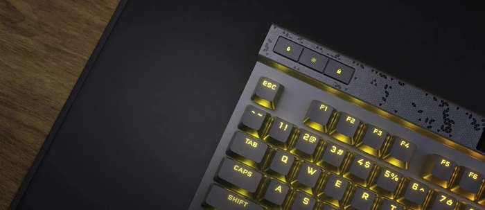 Corsair K70 MAX RGB Magnetic-Mechanical Gaming Keyboard; Adjustable CORSAIR MGX Switches; Steel Gray