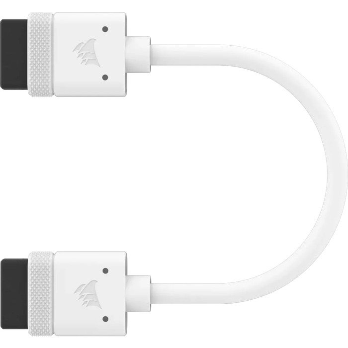 CORSAIR iCUE LINK Cable; 2x 100mm with Straight connectors; White