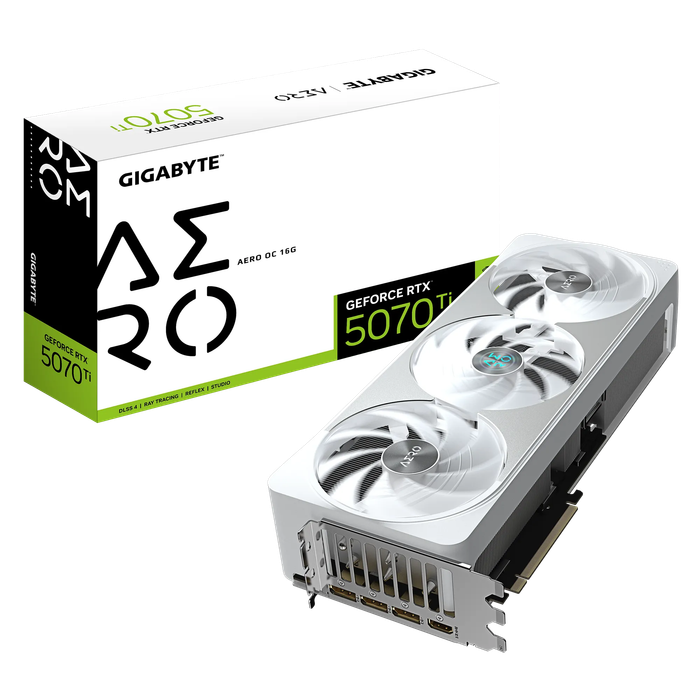 GIGABYTE nVidia GeForce RTX 5070Ti AERO OC - 16GB GDDR7 HDMIx1/DPx3