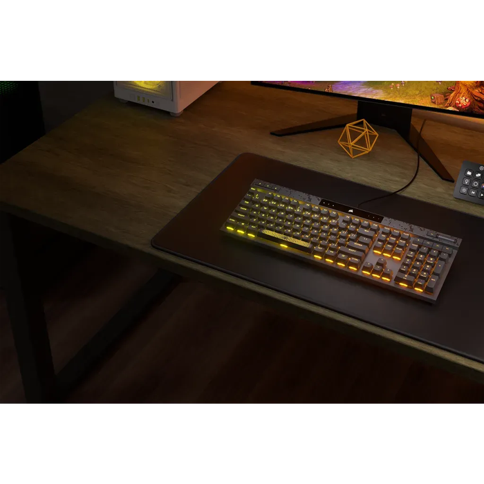 Corsair K70 MAX RGB Magnetic-Mechanical Gaming Keyboard; Adjustable CORSAIR MGX Switches; Steel Gray
