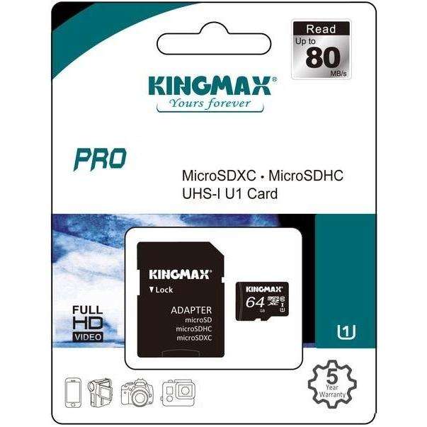 KINGMAX 64GB MICRO SD CLASS 10