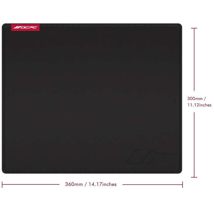 OCPC LTR GAMING MOUSEPAD MED BLACK