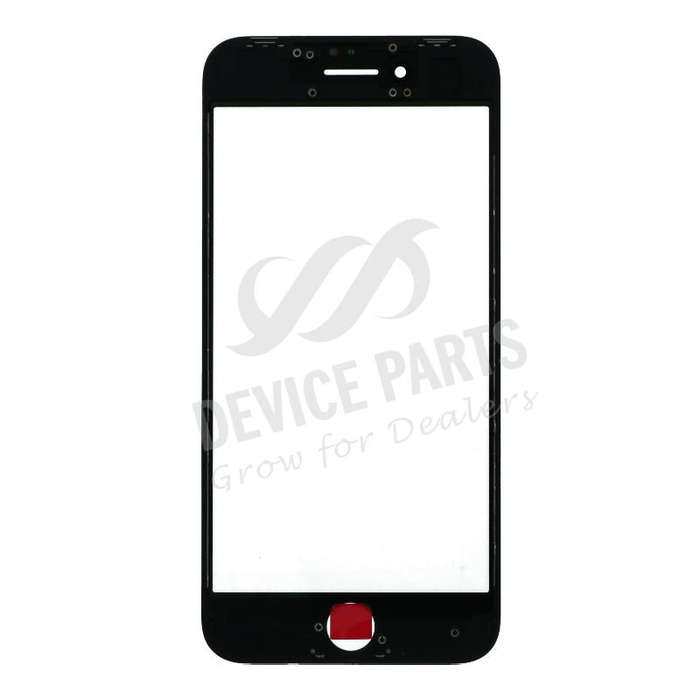 Glass Lens With Frame for iPhone 8/SE 2020 Black OEM