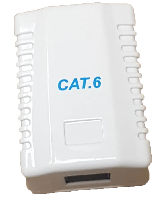 RCT- CAT6 WALLBOX SINGLE PORT