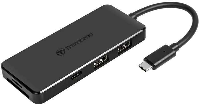 TRANSCEND TS-HUB5C USB Type C Hub 2 x USB 3.1 Gen 2 Type A; 1 x USB Type C port; 1 x USB Type C P...