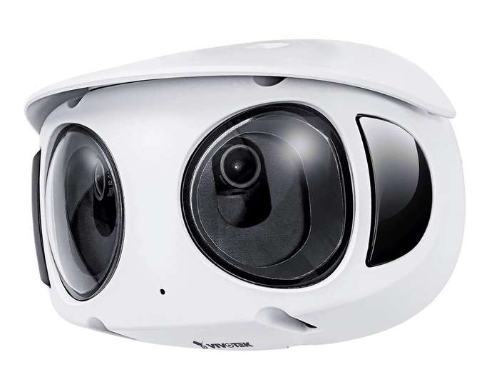 Outdoor Vandal Dome; 8MP 180° (4736x 1648); (2x4M sensors);30fps; H.265; 2.8mm each lens; D/N; I...