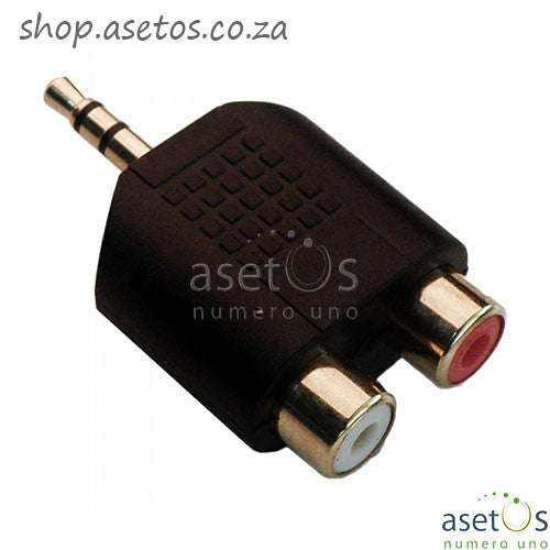 3.5MM Aux Male - 2 Female Splitter