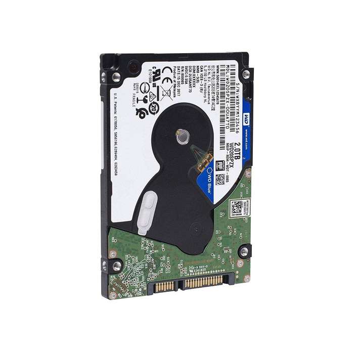 WD Blue WD20SPZX 2TB 5400 RPM 128MB Cache SATA 6.0Gb/s 2.5" Internal Notebook Hard Drive